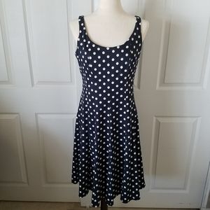 Gorgeous Lauren Ralph Lauren Polka Dots Sleeveless Dress Size 8